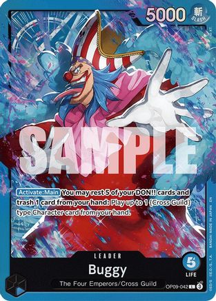 Buggy (OP09-042) (OP09-042) [Starter Deck 25: BLUE Buggy] Foil One Piece Single Bandai
