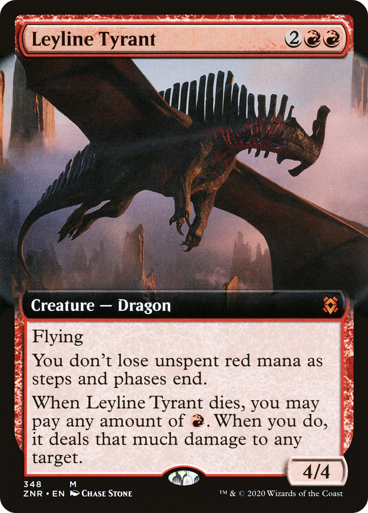Leyline Tyrant (ZNR-348) [Zendikar Rising] (Extended Art) MTG Single Wizards of the Coast