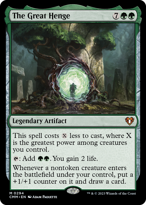 The Great Henge (CMM-294) [Commander Masters] MTG Single Wizards of the Coast