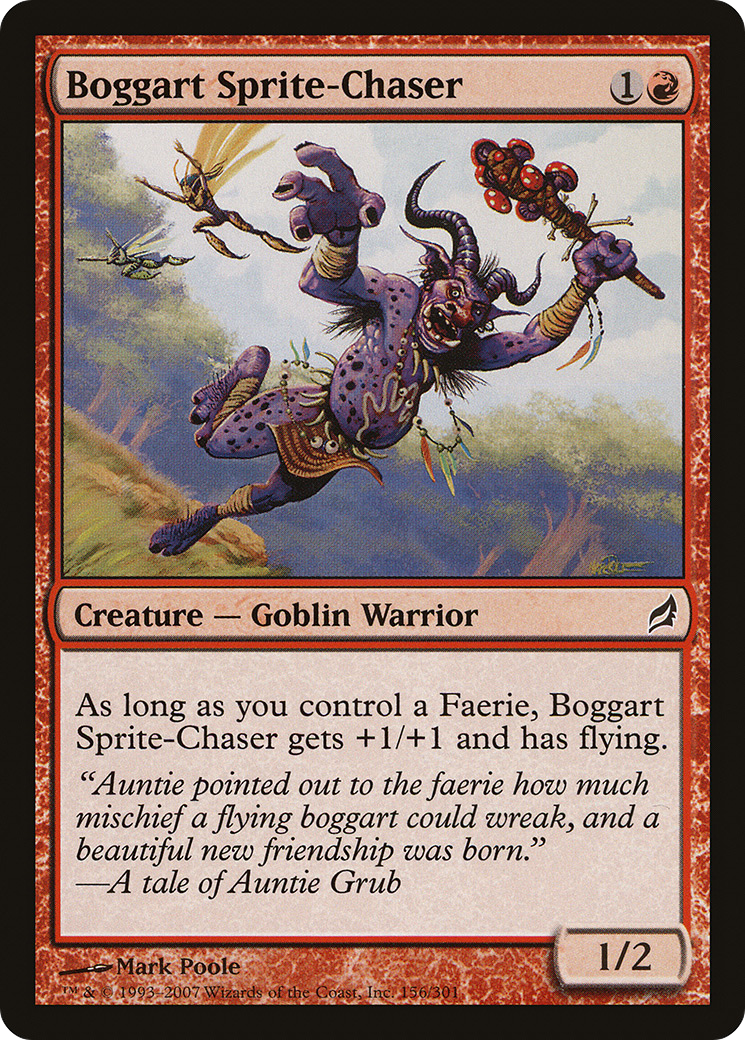 Boggart Sprite-Chaser (LRW-156) [Lorwyn] Foil MTG Single Wizards of the Coast