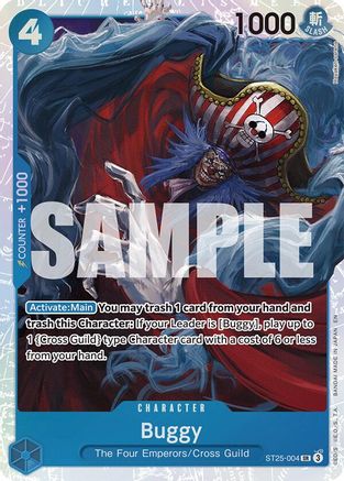 Buggy (ST25-004) [Starter Deck 25: BLUE Buggy] Foil One Piece Single Bandai