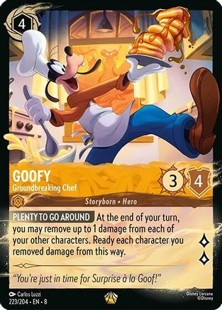 Goofy - Groundbreaking Chef (223/204) (223/204) [Illumineers Quest Palace Heist] Cold Foil Lorcana Single Disney