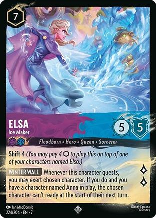 Elsa - Ice Maker (224/204) [Illumineers Quest Palace Heist] Cold Foil Lorcana Single Disney