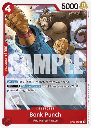 Bonk Punch (Reprint) (OP09-010) [Starter Deck 23: RED Shanks] One Piece Single Bandai