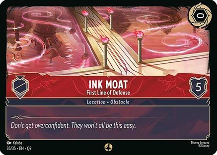 Ink Moat - First Line of Defense (35/35) [Illumineers Quest Palace Heist] Lorcana Single Disney