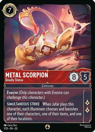 Metal Scorpion - Deadly Statue (1/35) [Illumineers Quest Palace Heist] Lorcana Single Disney