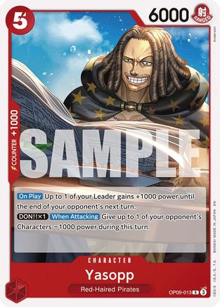Yasopp (Reprint) (OP09-013) [Starter Deck 23: RED Shanks] One Piece Single Bandai