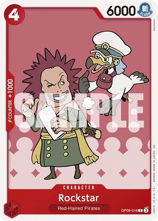 Rockstar (Reprint) (OP09-016) [Starter Deck 23: RED Shanks] One Piece Single Bandai