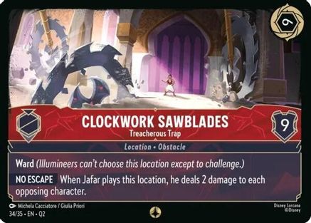 Clockwork Sawblades - Treacherous Trap (34/35) [Illumineers Quest Palace Heist] Lorcana Single Disney