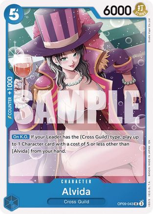 Alvida (Reprint) (OP09-043) [Starter Deck 25: BLUE Buggy] One Piece Single Bandai