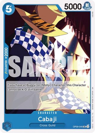 Cabaji (Reprint) (OP09-045) [Starter Deck 25: BLUE Buggy] One Piece Single Bandai