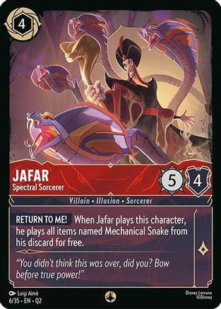 Jafar - Spectral Sorcerer (6/35) [Illumineers Quest Palace Heist] Lorcana Single Disney
