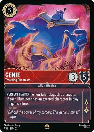 Genie - Towering Phantasm (7/35) [Illumineers Quest Palace Heist] Lorcana Single Disney