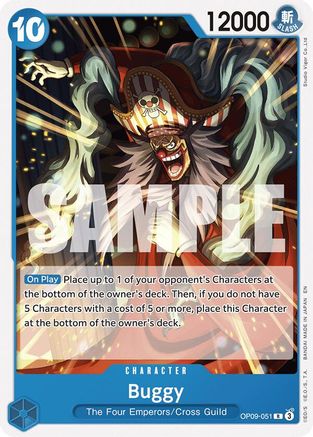 Buggy (Reprint) (OP09-051) [Starter Deck 25: BLUE Buggy] One Piece Single Bandai