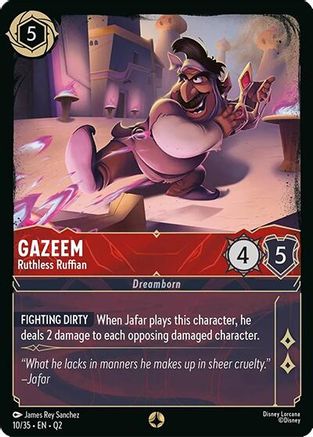 Gazeem - Ruthless Ruffian (10/35) [Illumineers Quest Palace Heist] Lorcana Single Disney