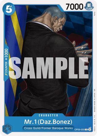 Mr.1(Daz.Bonez) (Reprint) (OP09-055) [Starter Deck 25: BLUE Buggy] One Piece Single Bandai