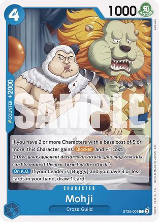 Mohji (ST25-005) [Starter Deck 25: BLUE Buggy] One Piece Single Bandai