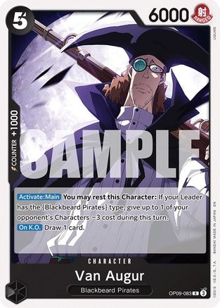 Van Augur (Reprint) (OP09-083) [Starter Deck 27: BLACK Marshall.D.Teach] One Piece Single Bandai