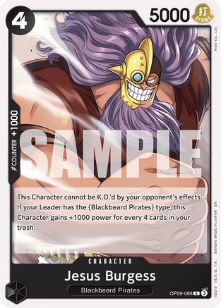 Jesus Burgess (Reprint) (OP09-086) [Starter Deck 27: BLACK Marshall.D.Teach] One Piece Single Bandai