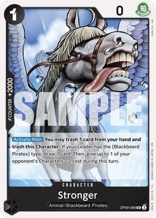 Stronger (Reprint) (OP09-089) [Starter Deck 27: BLACK Marshall.D.Teach] One Piece Single Bandai