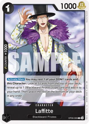 Laffitte (Reprint) (OP09-095) [Starter Deck 27: BLACK Marshall.D.Teach] One Piece Single Bandai