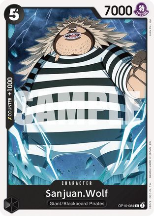 Sanjuan.Wolf (Reprint) (OP10-084) [Starter Deck 27: BLACK Marshall.D.Teach] One Piece Single Bandai