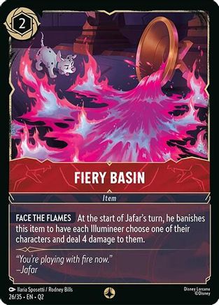 Fiery Basin (26/35) [Illumineers Quest Palace Heist] Lorcana Single Disney
