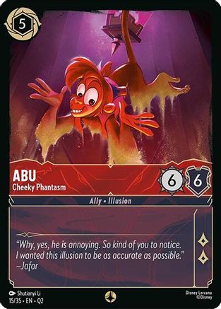 Abu - Cheeky Phantasm (15/35) [Illumineers Quest Palace Heist] Lorcana Single Disney