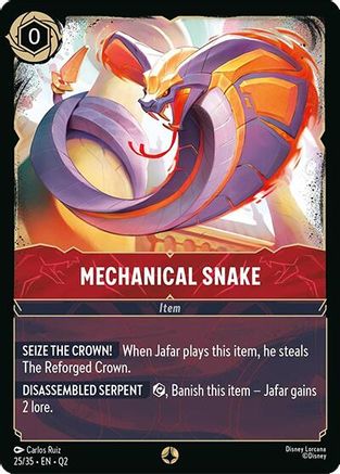 Mechanical Snake (25/35) [Illumineers Quest Palace Heist] Lorcana Single Disney