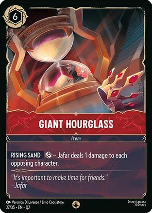 Giant Hourglass (27/35) [Illumineers Quest Palace Heist] Lorcana Single Disney