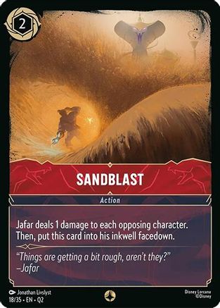 Sandblast (18/35) [Illumineers Quest Palace Heist] Lorcana Single Disney