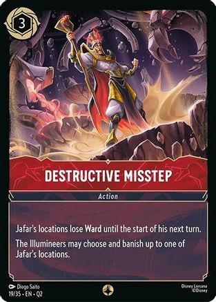 Destructive Misstep (19/35) [Illumineers Quest Palace Heist] Lorcana Single Disney