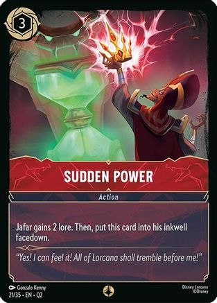 Sudden Power (21/35) [Illumineers Quest Palace Heist] Lorcana Single Disney
