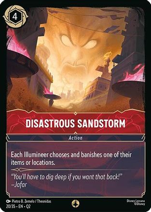 Disastrous Sandstorm (19/35) [Illumineers Quest Palace Heist] Lorcana Single Disney
