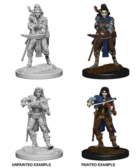 Pathfinder Battles Miniatures: W4 Elf Female Bard RPG Miniatures WizKids   