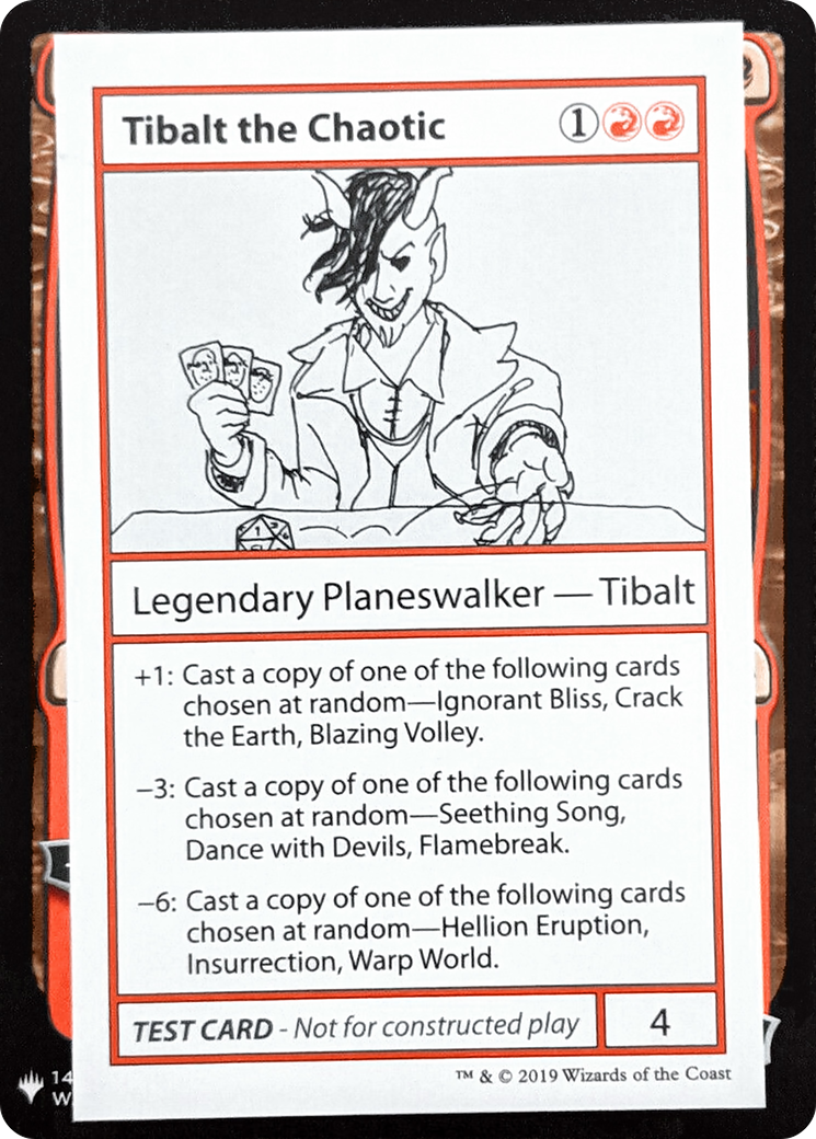 Tibalt the Chaotic (CMB1-) [Mystery Booster] Playtest Cards 2019 MTG Single Wizards of the Coast