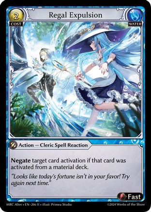 Regal Expulsion (206) [Mercurial Heart Alter Edition] Foil Grand Archive Single Weebs of the Shore