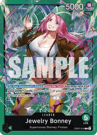 Jewelry Bonney (OP07-019) (OP07-019) [Starter Deck 24: GREEN Jewelry Bonney] Foil One Piece Single Bandai