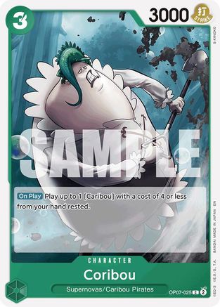 Coribou (Reprint) (OP07-025) [Starter Deck 24: GREEN Jewelry Bonney] One Piece Single Bandai