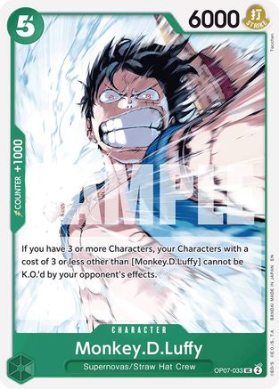 Monkey.D.Luffy (Reprint) (OP07-033) [Starter Deck 24: GREEN Jewelry Bonney] One Piece Single Bandai
