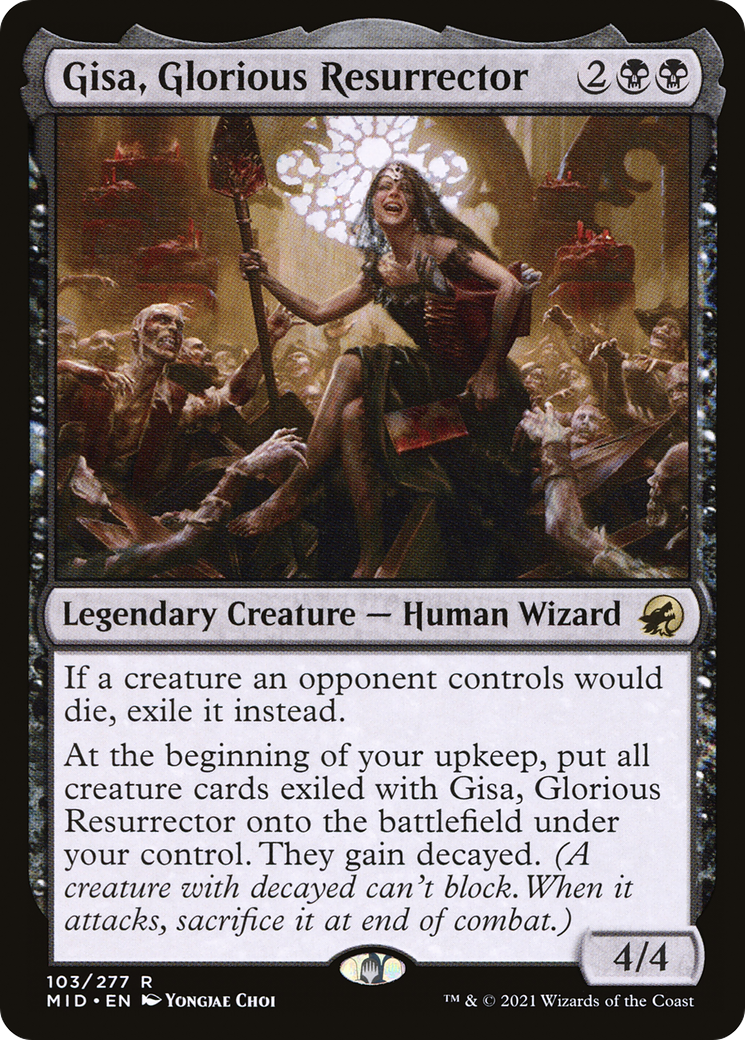 Gisa, Glorious Resurrector (MID-103) [Innistrad: Midnight Hunt] MTG Single Wizards of the Coast