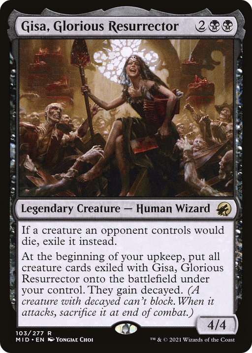 Gisa, Glorious Resurrector (MID-103) [Innistrad: Midnight Hunt] MTG Single Wizards of the Coast