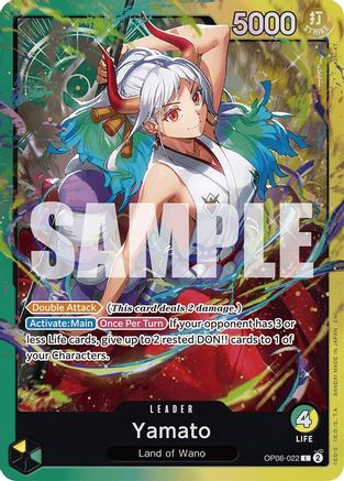 Yamato (OP06-022) (OP06-022) [Starter Deck 28: GREEN/YELLOW Yamato] Foil One Piece Single Bandai
