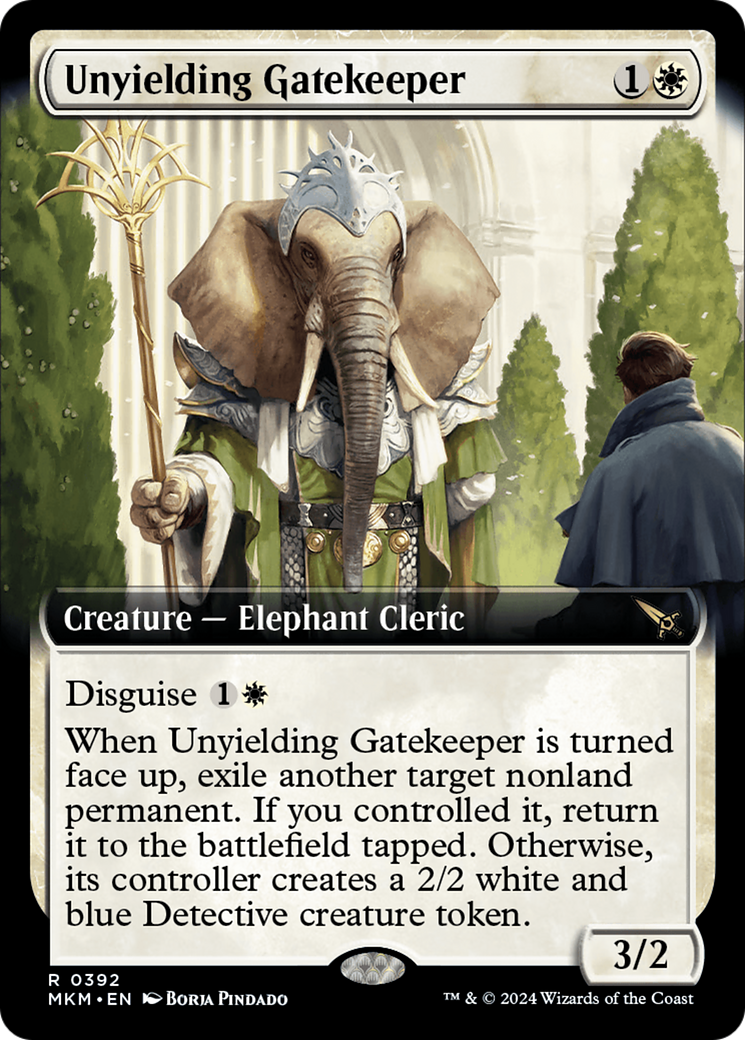 Unyielding Gatekeeper (MKM-392) [Murders at Karlov Manor] (Extended Art) Foil MTG Single Murders at Karlov Manor
