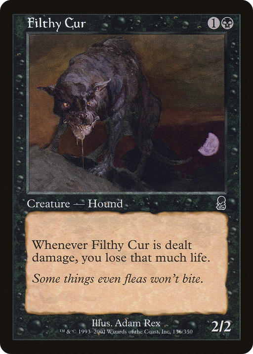 Filthy Cur (ODY-136) [Odyssey] MTG Single Wizards of the Coast