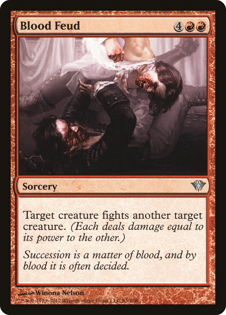 Blood Feud (DKA-083) [Dark Ascension] Foil MTG Single Wizards of the Coast