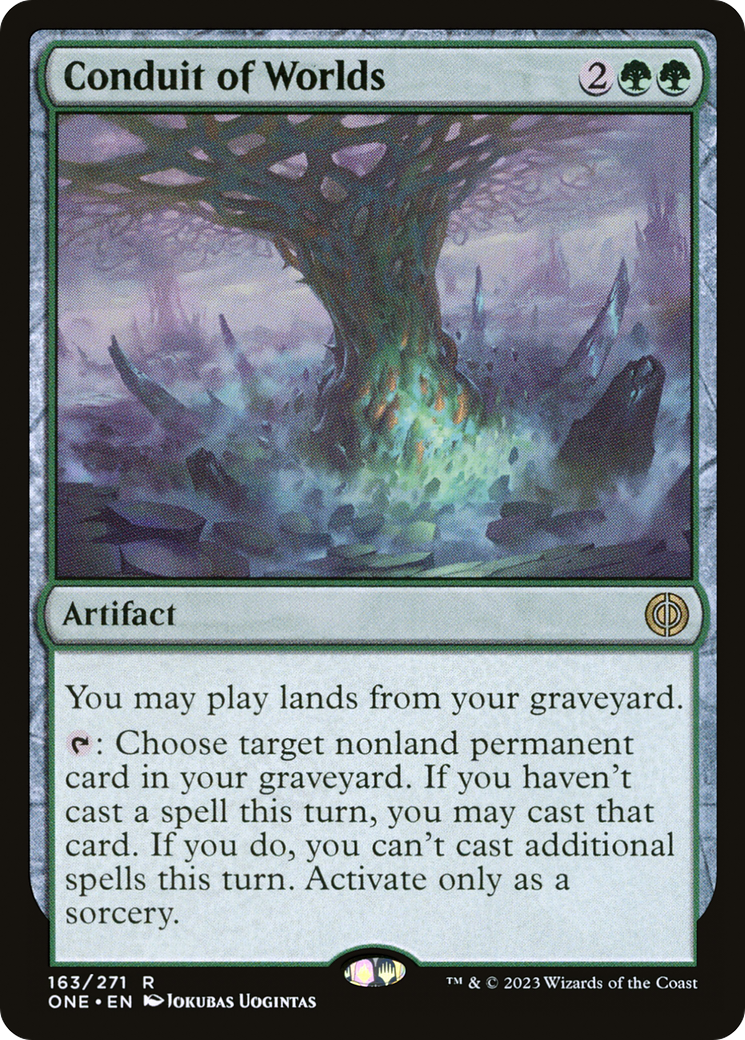 Conduit of Worlds (ONE-163) [Phyrexia: All Will Be One] Foil MTG Single Wizards of the Coast