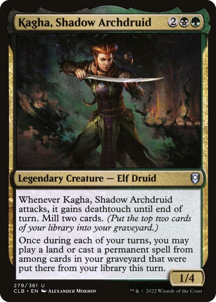 Kagha, Shadow Archdruid (CLB-279) [Commander Legends: Battle for Baldur's Gate] MTG Single Wizards of the Coast