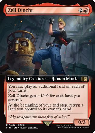 Zell Dincht (Extended Art) (FIN-468) [FINAL FANTASY] MTG Single Wizards of the Coast