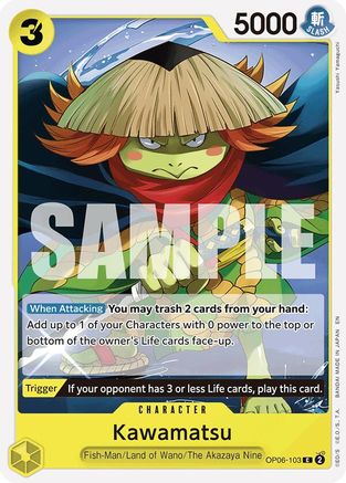 Kawamatsu (Reprint) (OP06-103) [Starter Deck 28: GREEN/YELLOW Yamato] One Piece Single Bandai